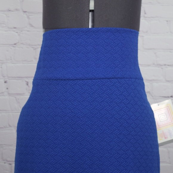 BNWT💙SOFT Blue pencil skirt stretchy yoga waist - Picture 5 of 8